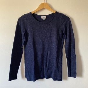 Navy shimmer sweater